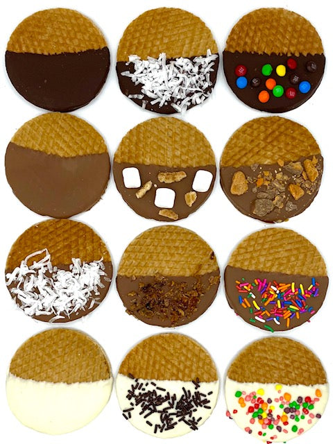 Chocolate Dipped Stroopwafel vs Traditional Stroopwafel