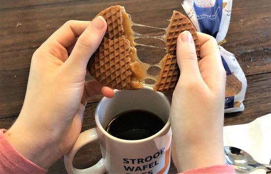 Stroopwafel Caramel Threads from a 3Bros Stroopwafel