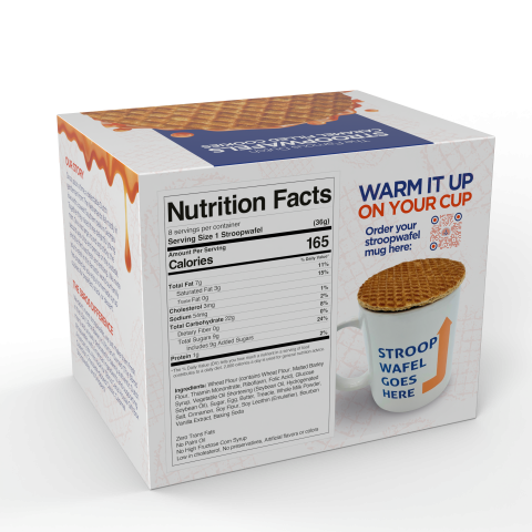 3BROS CLASSIC CARAMEL STROOPWAFELS - 8 count
