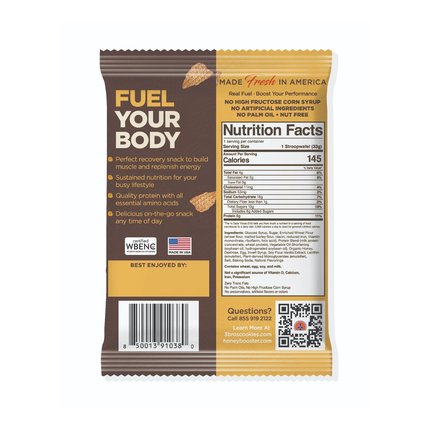 Protein Energy Honey Booster Stroopwafel