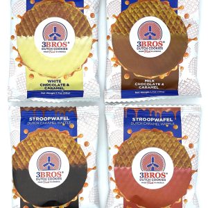 Chocolate Dipped Stroopwafel Variety Box — 4 Irresistible Flavors - Case of 16 singles