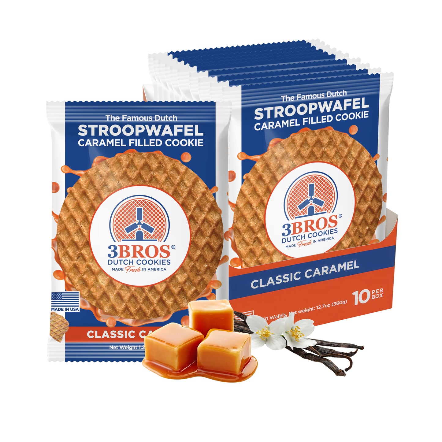 3Bros Classic Caramel Stroopwafels