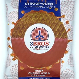 💗 Exquisite Ruby Chocolate‑Dipped Caramel Stroopwafel - Case of 16 singles