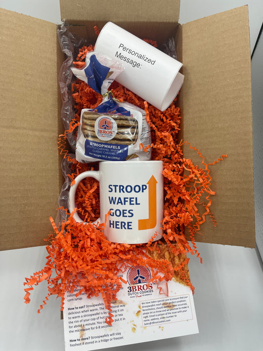 3Bros Cookie Gift Box: Stroopwafel 8-pack & Mug