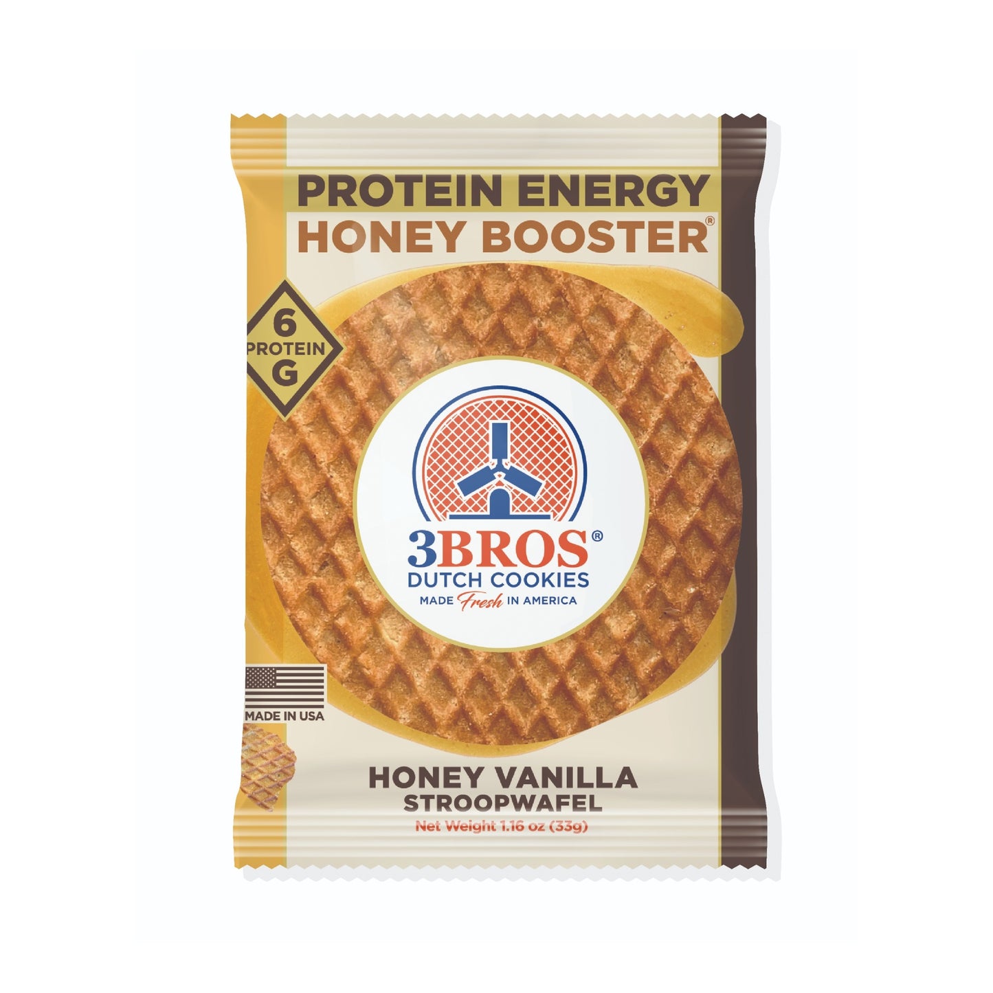 Protein Energy Honey Booster Stroopwafel