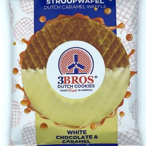 Decadent White Chocolate‑Dipped Caramel Stroopwafel - Case of 16 singles