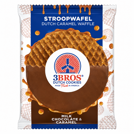 Irresistible Milk Chocolate‑Dipped Caramel Stroopwafel - Case of 16 singles