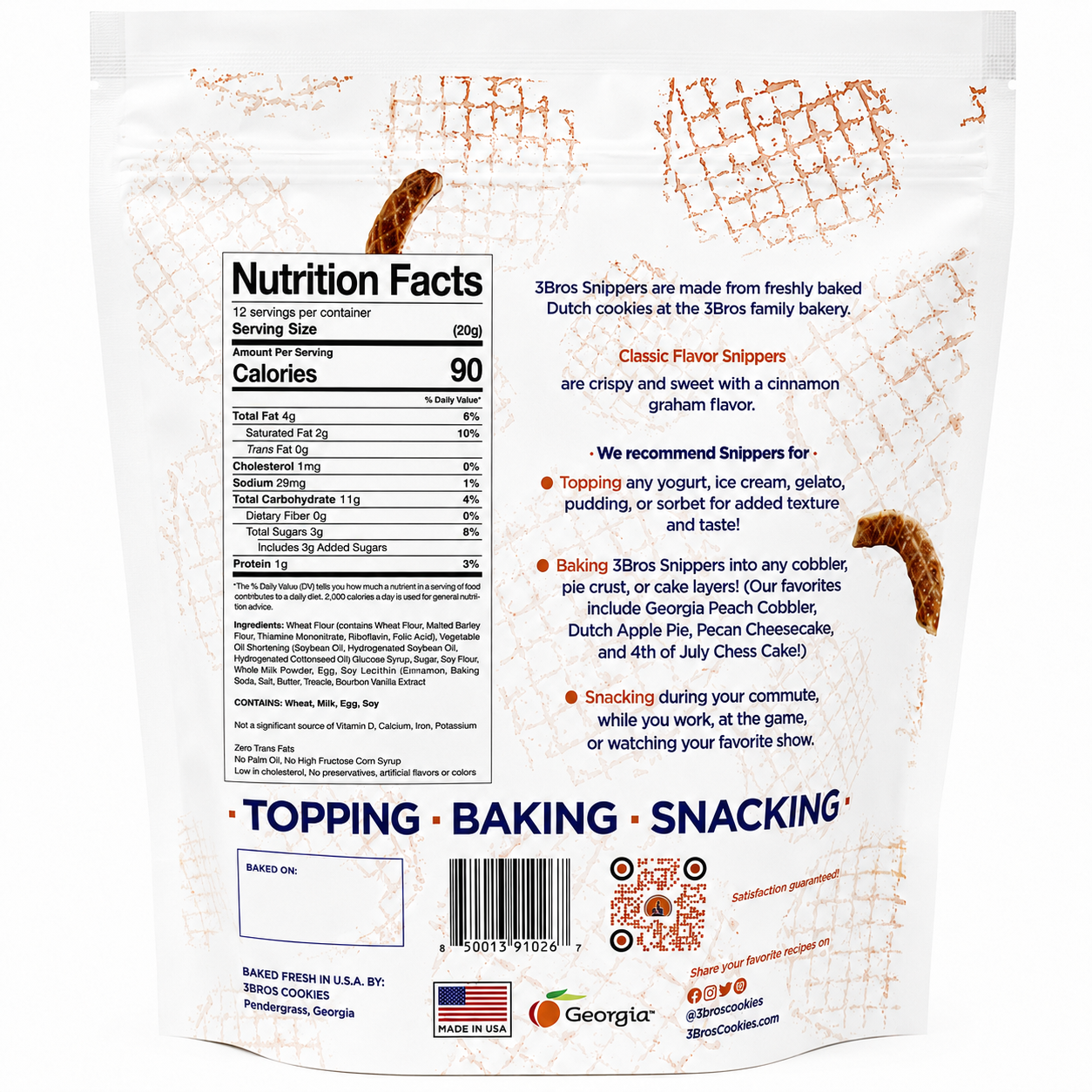 Stroopwafel Snippers – 1‑Bag