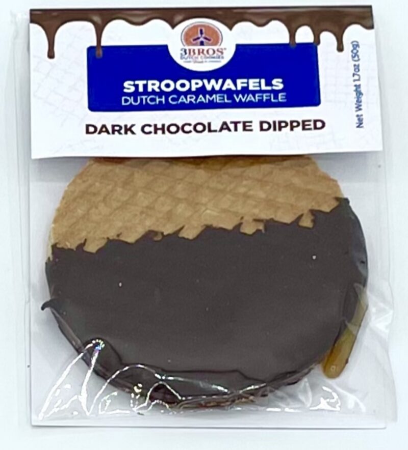3Bros Stroopwafels dipped in Dark Chocolate