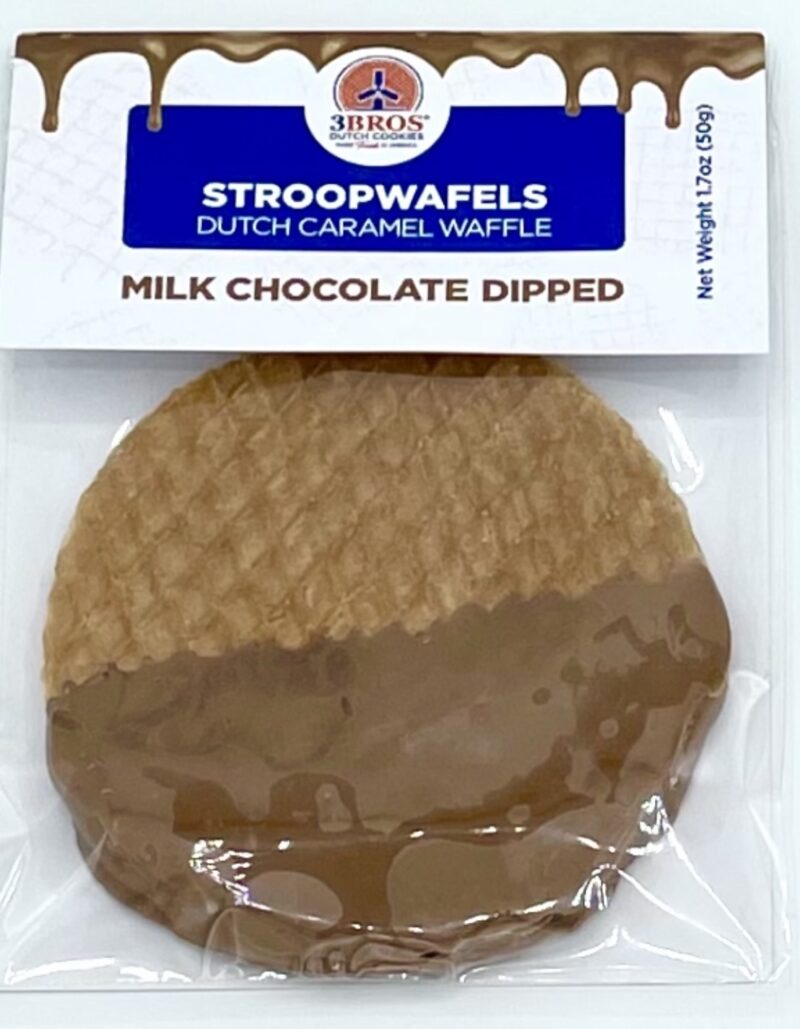 3Bros Stroopwafels dipped in Milk Chocolate