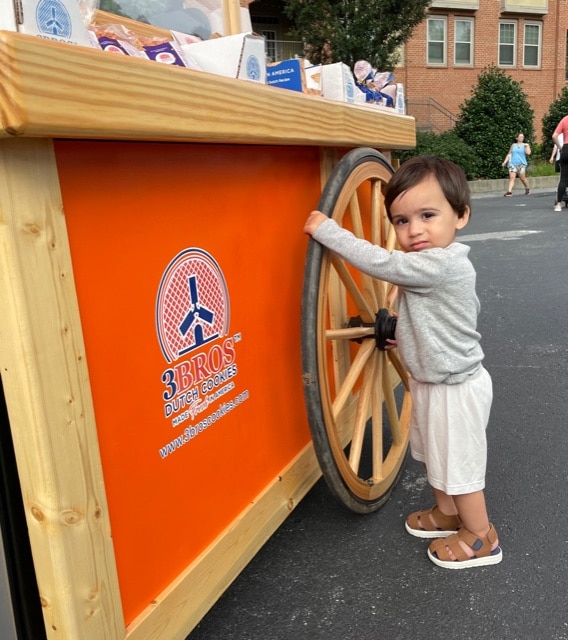 Wow! Those wagon wheels are GIANT!