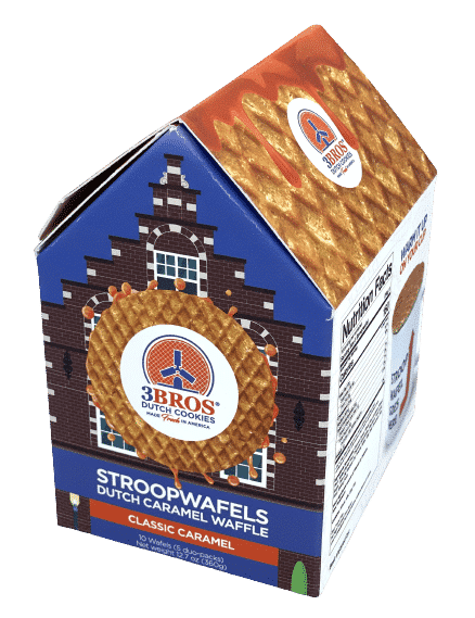 Amsterdam Canal House Box of 3Bros Stroopwafels