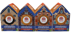 This is the 3Bros canal house box series for caramel and chocolate stroopwafels