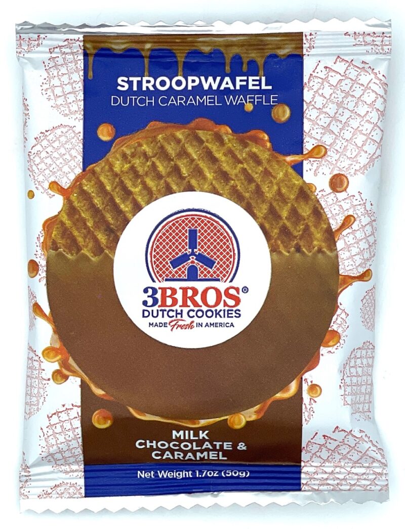 3Bros Stroopwafel dipped in milk chocolate