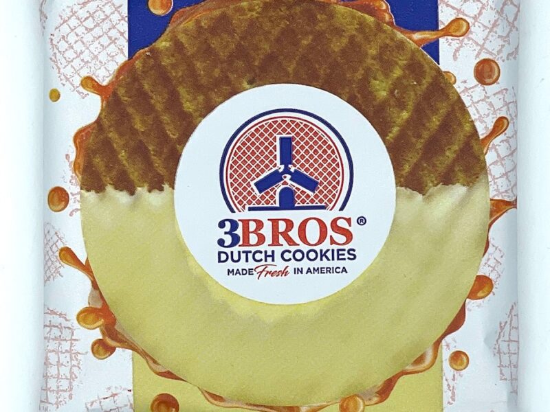 3Bros Stroopwafel dipped in white chocolate
